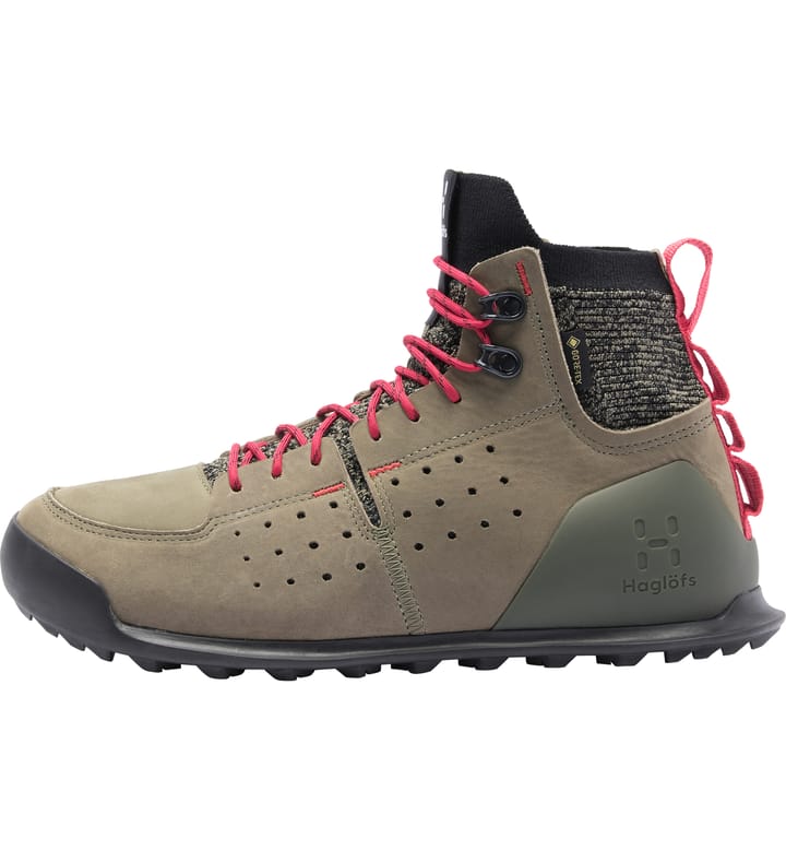 Haglöfs Duality AT1 GTX Mid Women Lichen/Hibiscus red