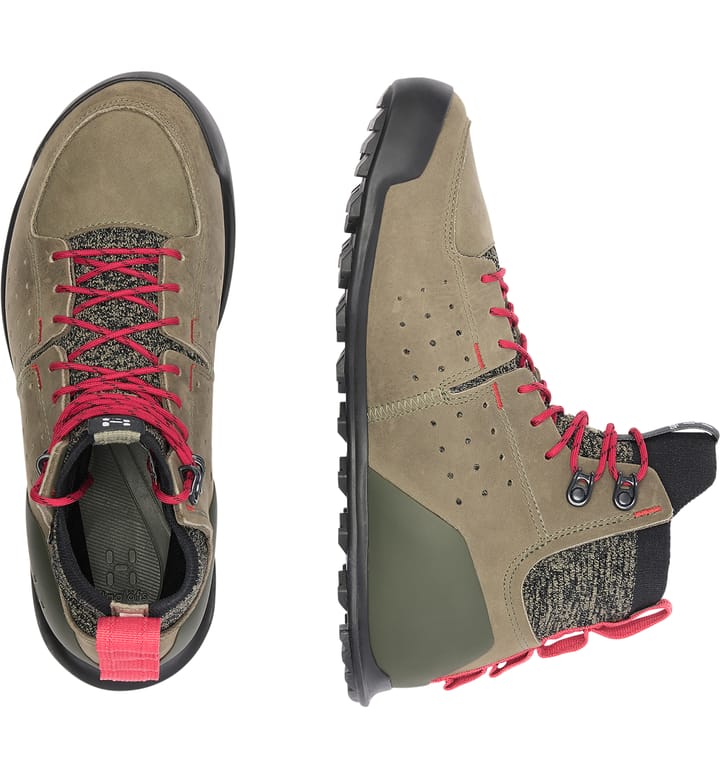 Hagl�öfs Duality AT1 GTX Mid Women Lichen/Hibiscus red