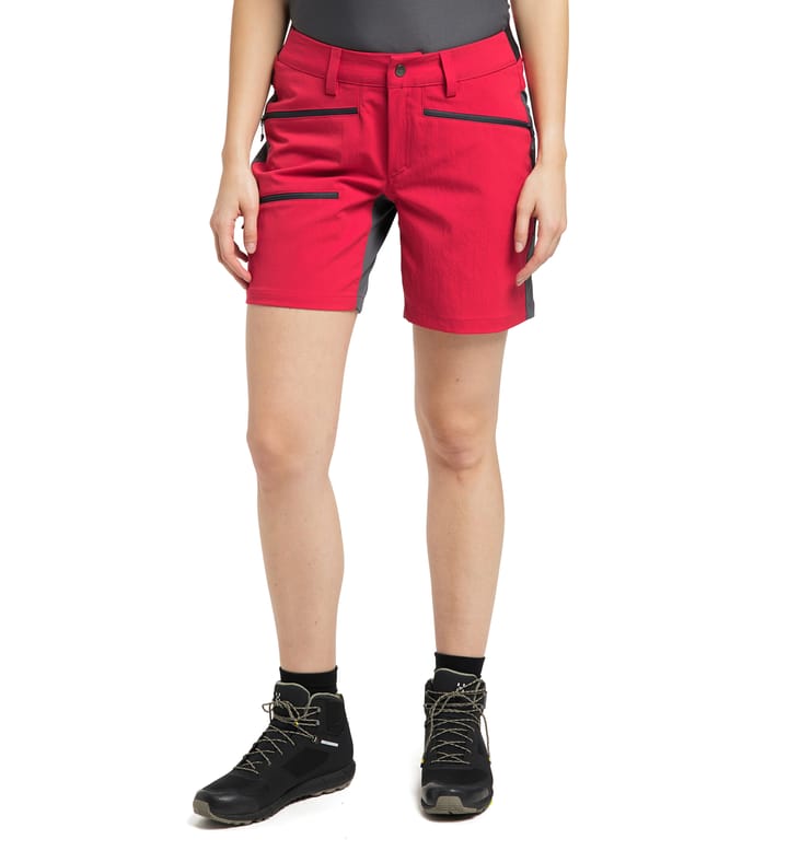 Rugged Flex Shorts Women Scarlet Red/Magnetite