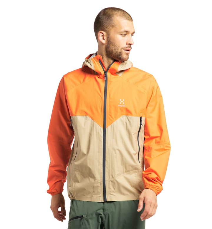 L.I.M PROOF Multi Jacket Men Flame Orange/Sand