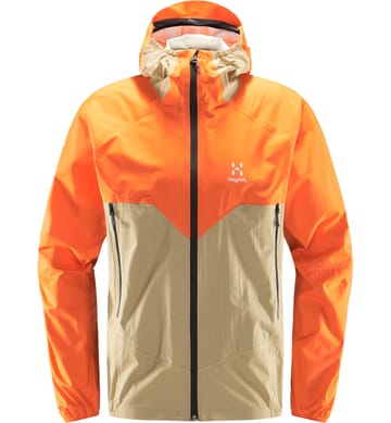 L.I.M PROOF Multi Jacket Men Flame Orange/Sand