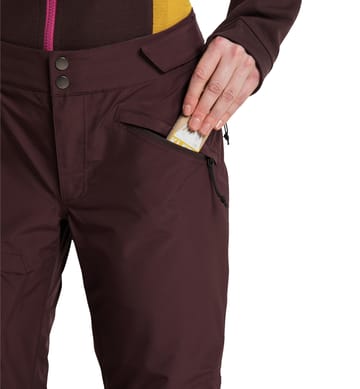 Lumi Form Pant Women Burgundy Brown