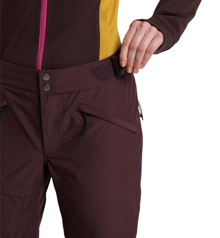 Lumi Form Pant Women Burgundy Brown