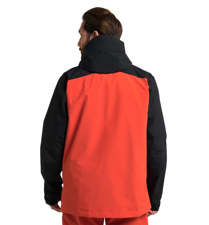 Elation GTX Jacket Men Habanero/True Black