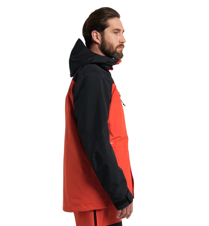 Elation GTX Jacket Men Habanero/True Black