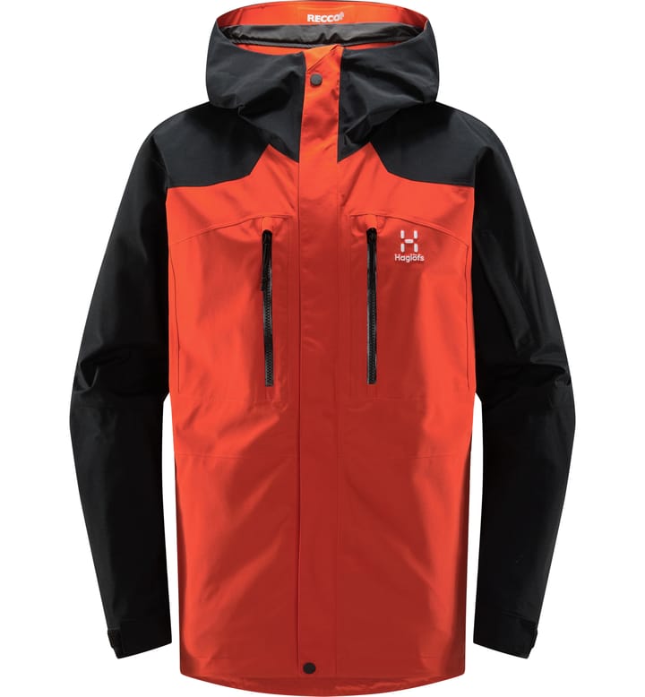 Elation GTX Jacket Men Habanero/True Black