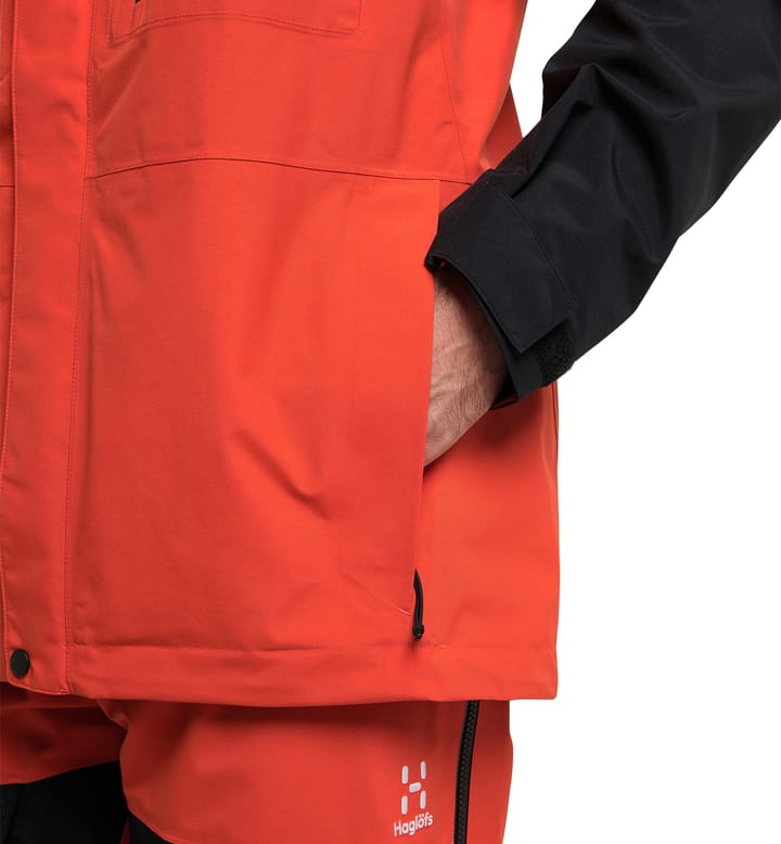 Elation GTX Jacket Men Habanero/True Black