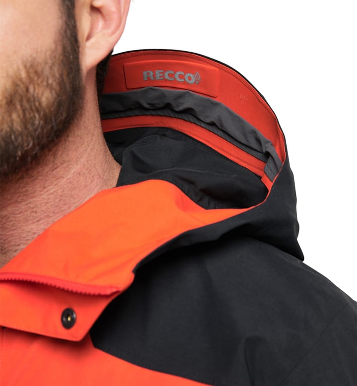 Elation GTX Jacket Men Habanero/True Black