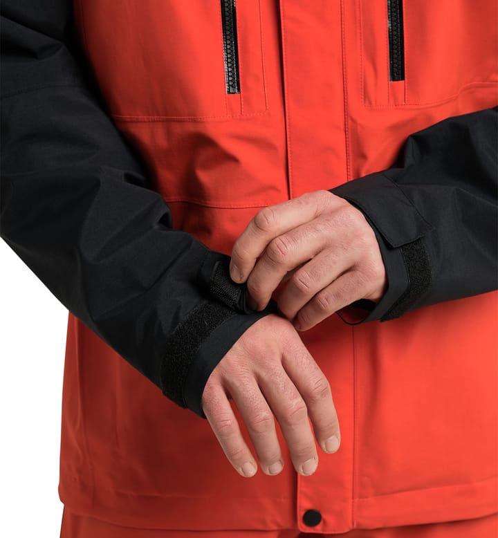 Elation GTX Jacket Men Habanero/True Black