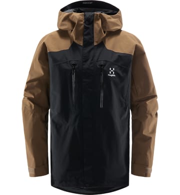 Elation GTX Jacket Men True Black/Teak Brown