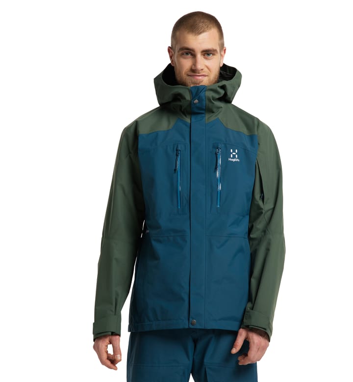 Elation GTX Jacket Men Dark Ocean/Fjell Green