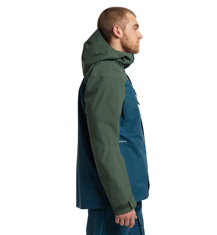 Elation GTX Jacket Men Dark Ocean/Fjell Green