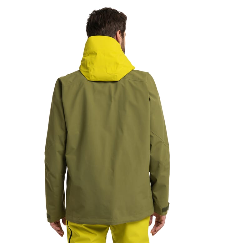 Elation GTX Jacket Men Olive Green/Aurora