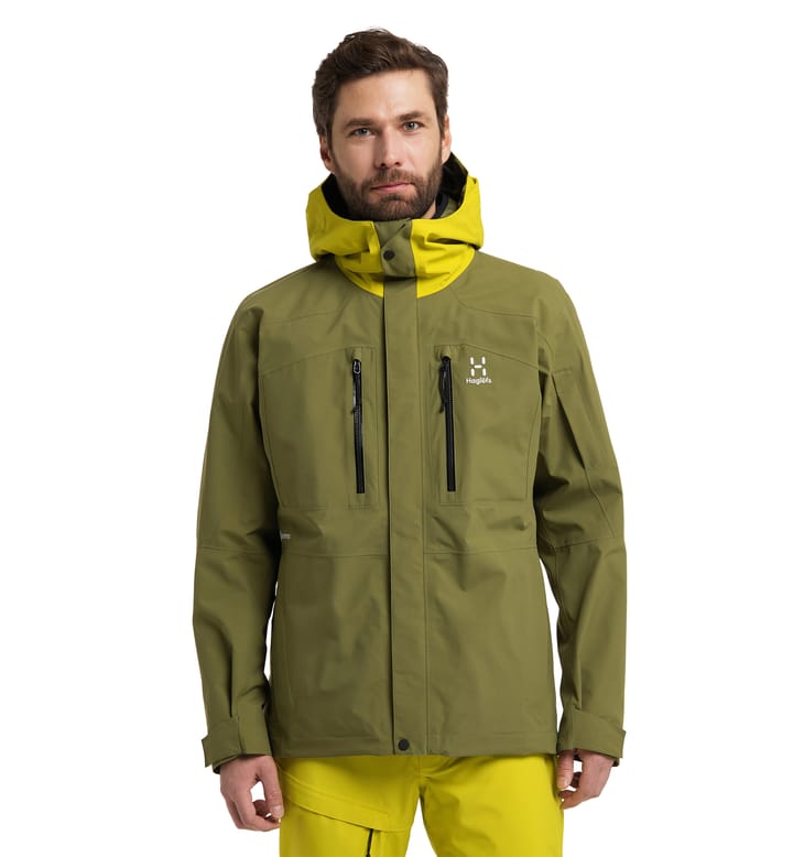 Elation GTX Jacket Men Olive Green/Aurora