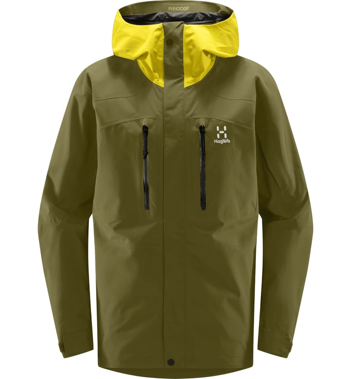 Elation GTX Jacket Men Olive Green/Aurora