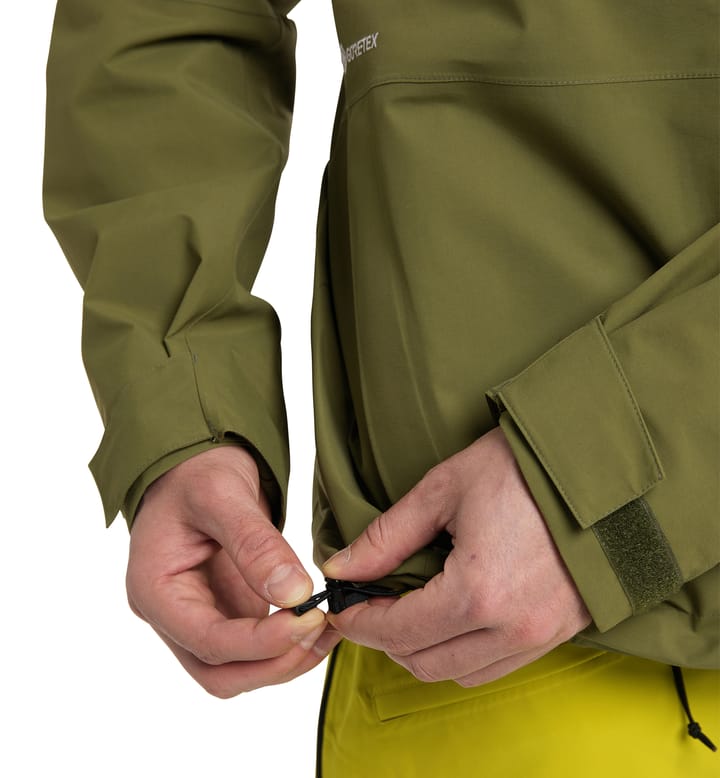 Elation GTX Jacket Men Olive Green/Aurora