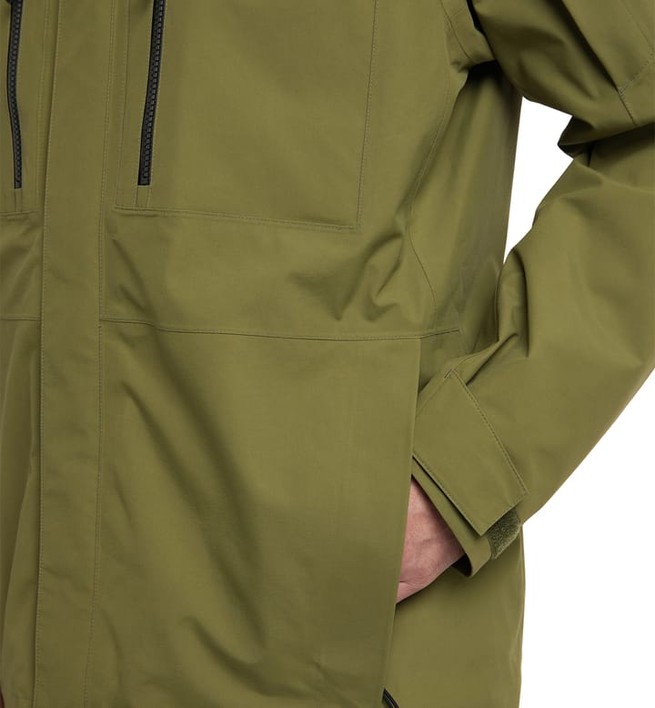 Elation GTX Jacket Men Olive Green/Aurora