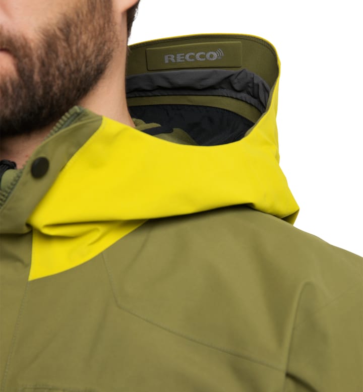 Elation GTX Jacket Men Olive Green/Aurora