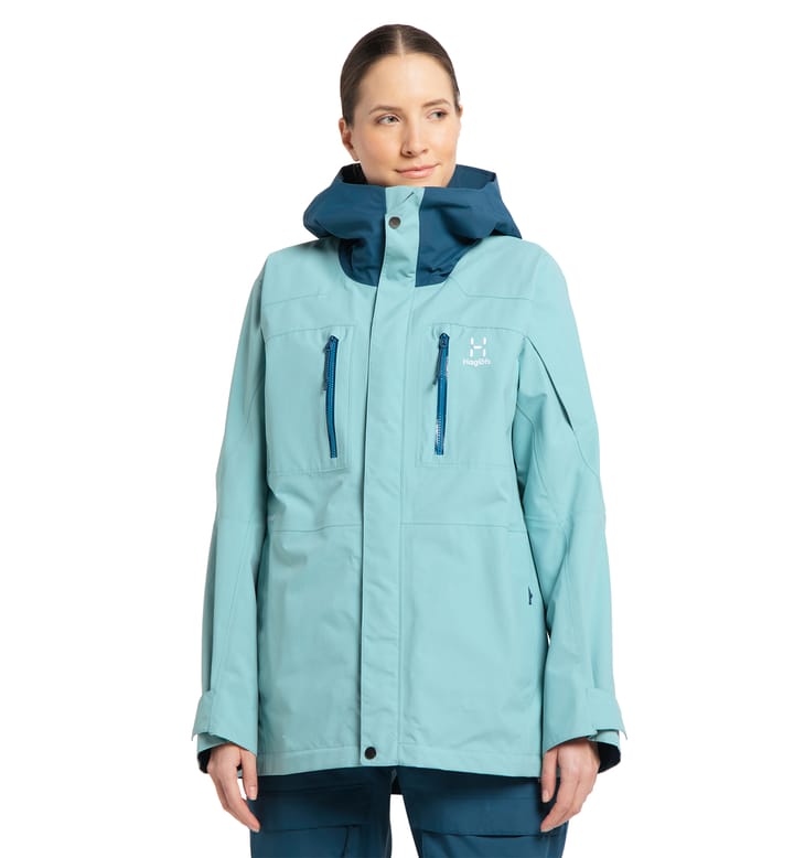 Elation GTX Jacket Women Frost Blue/Dark Ocean