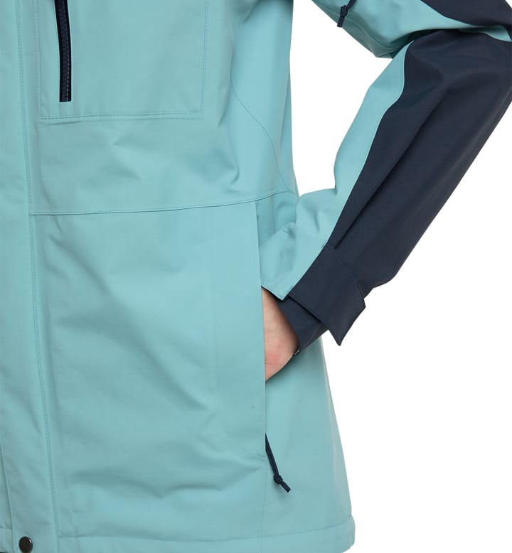 Elation GTX Jacket Women Frost blue/Tarn blue