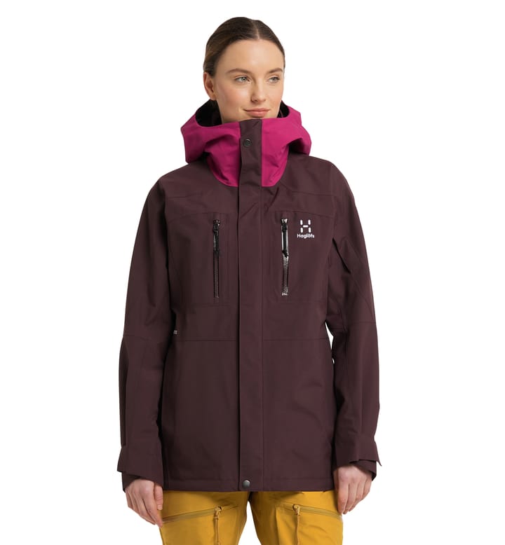 Elation GTX Jacket Women Burgundy Brown/Deep Pink