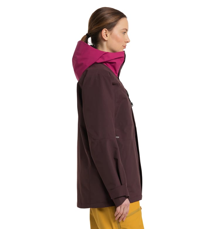 Elation GTX Jacket Women Burgundy Brown/Deep Pink