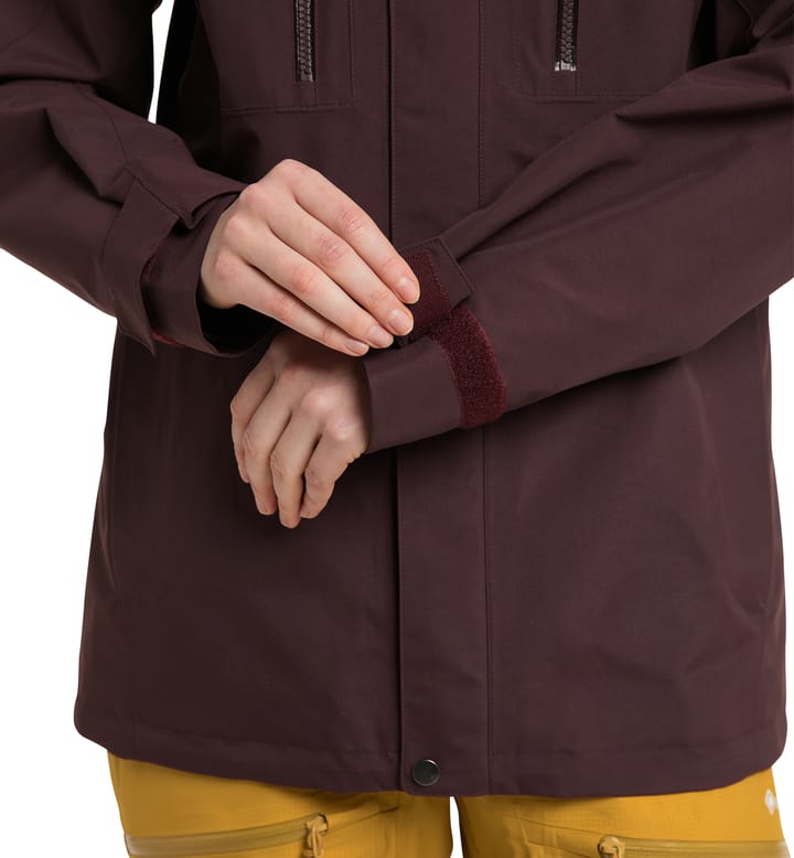 Elation GTX Jacket Women Burgundy Brown/Deep Pink