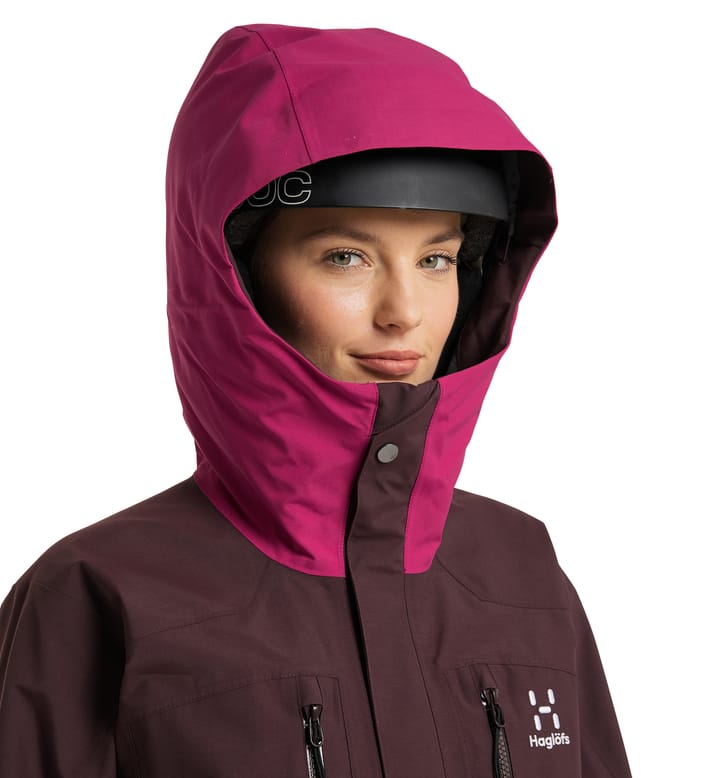 Elation GTX Jacket Women Burgundy Brown/Deep Pink