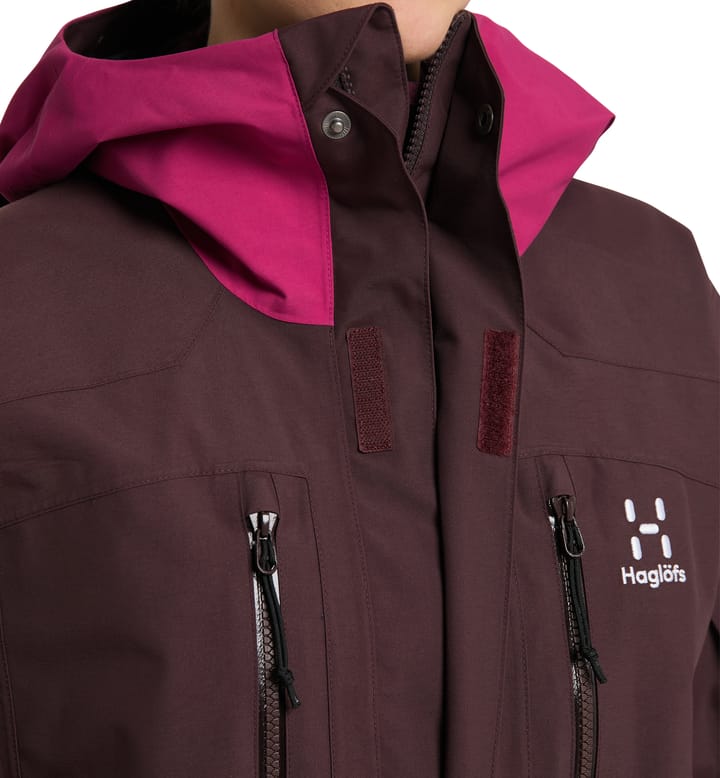 Elation GTX Jacket Women Burgundy Brown/Deep Pink