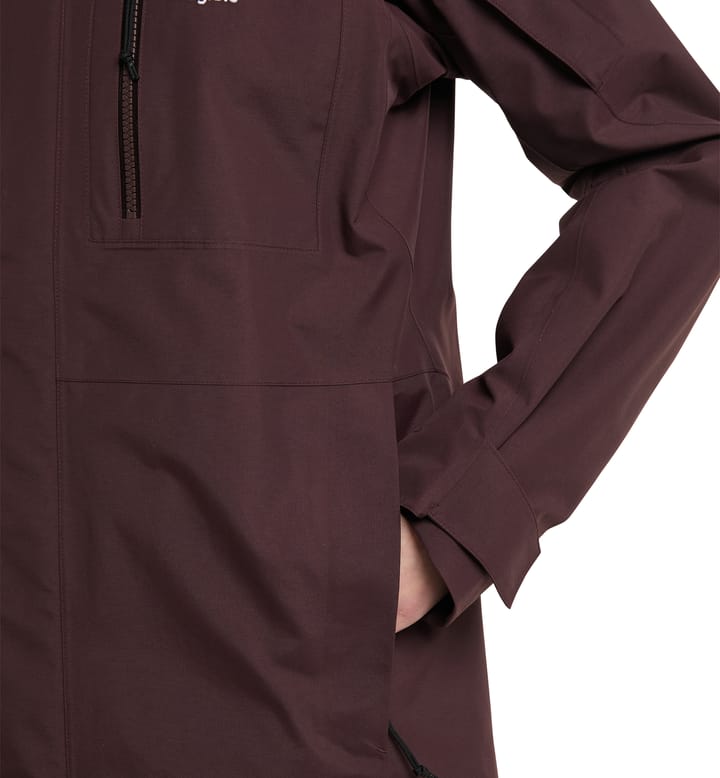 Elation GTX Jacket Women Burgundy Brown/Deep Pink