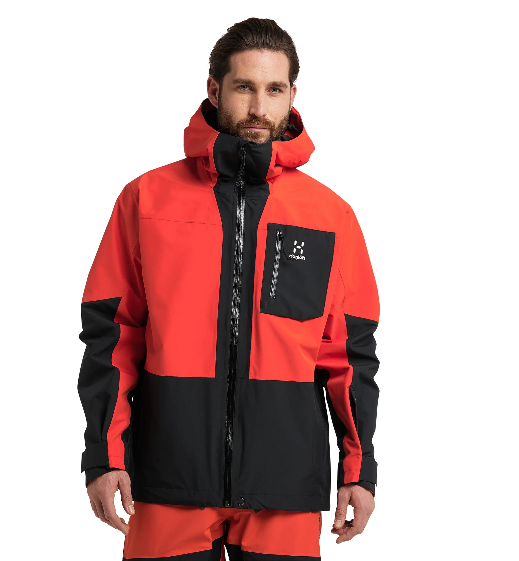 Lumi Jacket Men Habanero/True Black