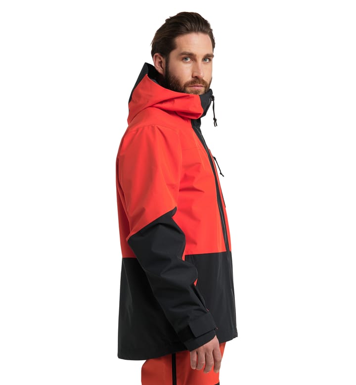 Lumi Jacket Men Habanero/True Black