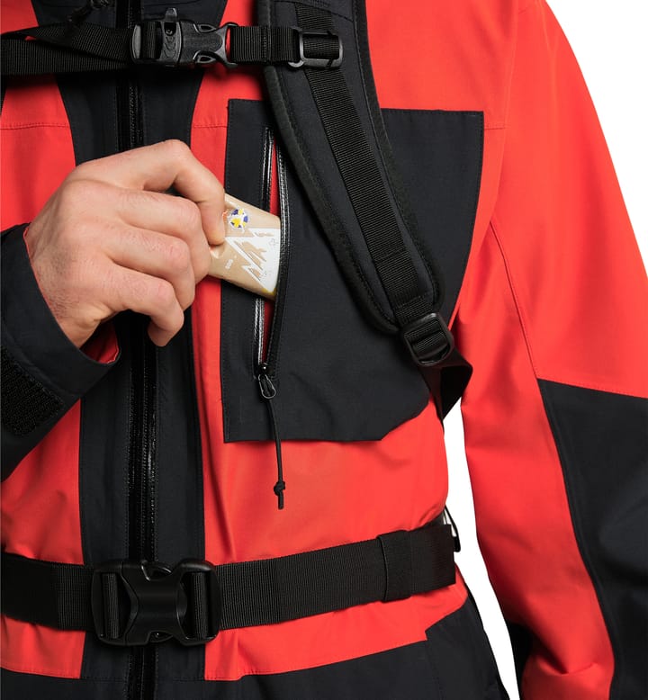 Lumi Jacket Men Habanero/True Black