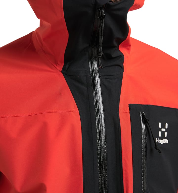 Lumi Jacket Men Habanero/True Black