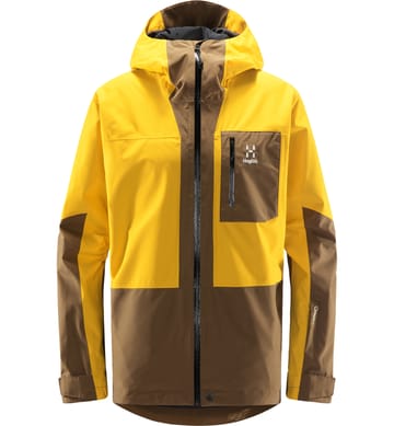 Lumi Jacket Men Pumpkin Yellow/Teak Brown