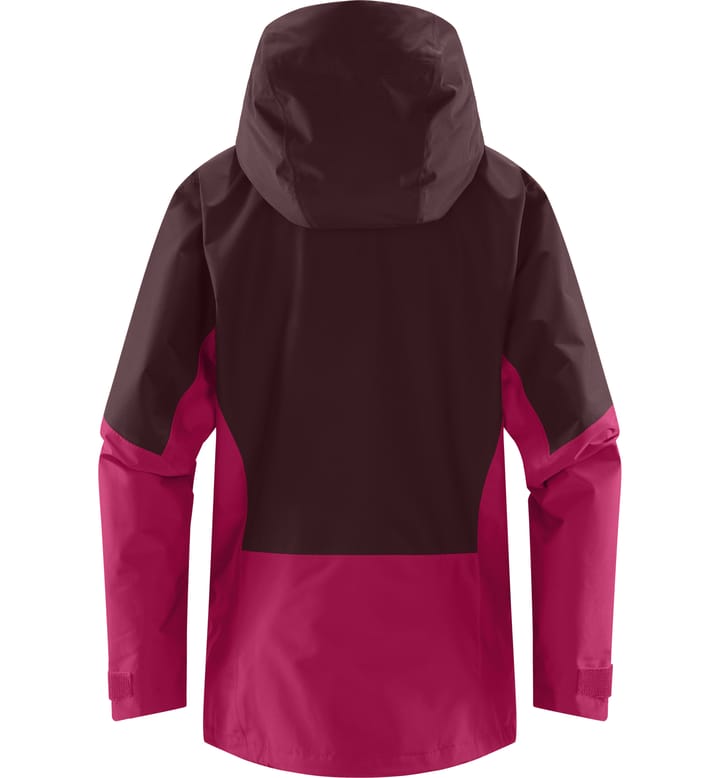 Lumi Jacket Women Deep Pink/Burgundy Brown