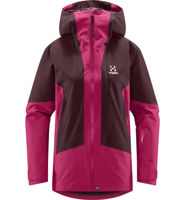 Lumi Jacket Women Deep Pink/Burgundy Brown