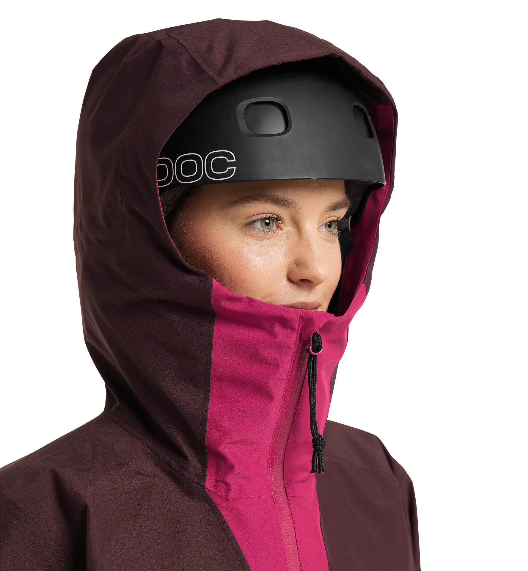 Lumi Jacket Women Deep Pink/Burgundy Brown