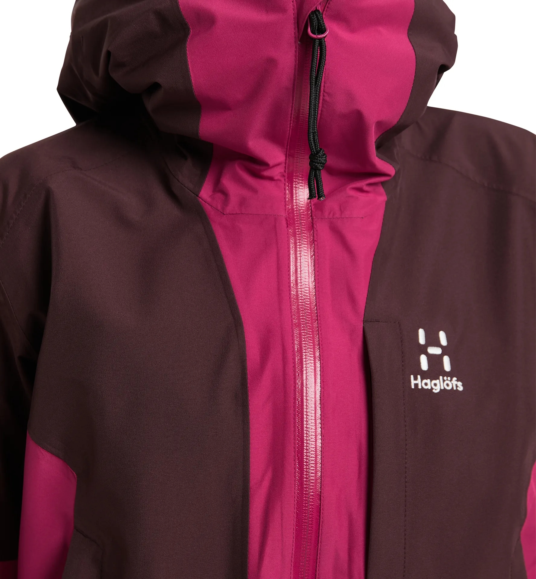 Lumi Jacket Women Deep Pink/Burgundy Brown