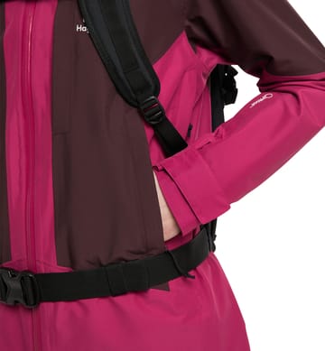 Lumi Jacket Women Deep Pink/Burgundy Brown