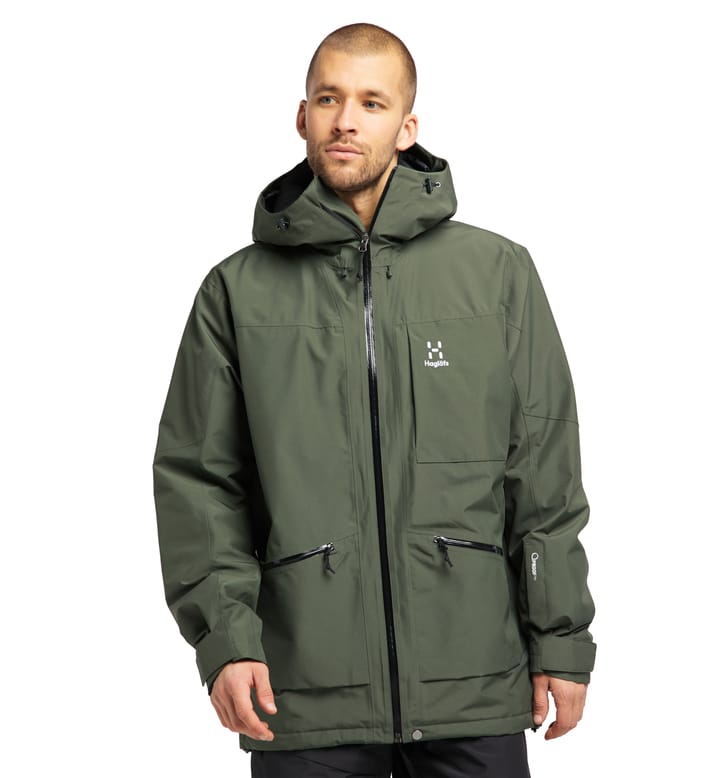 Lumi Insulated Jacket Men | Fjell Green | Ski | Snowboarding | Jackets ...