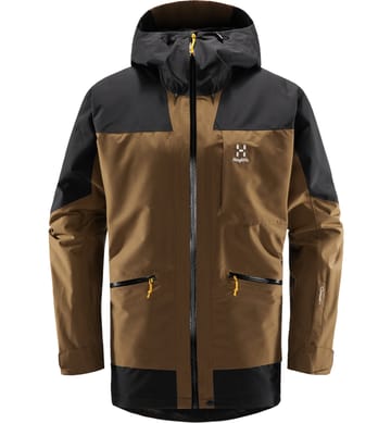 Lumi Insulated Jacket Men Teak Brown/True Black