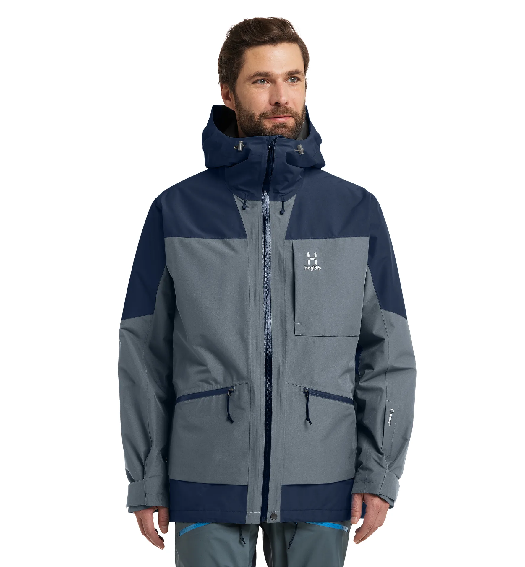 Lumi Insulated Jacket Men Steel Blue/Tarn Blue