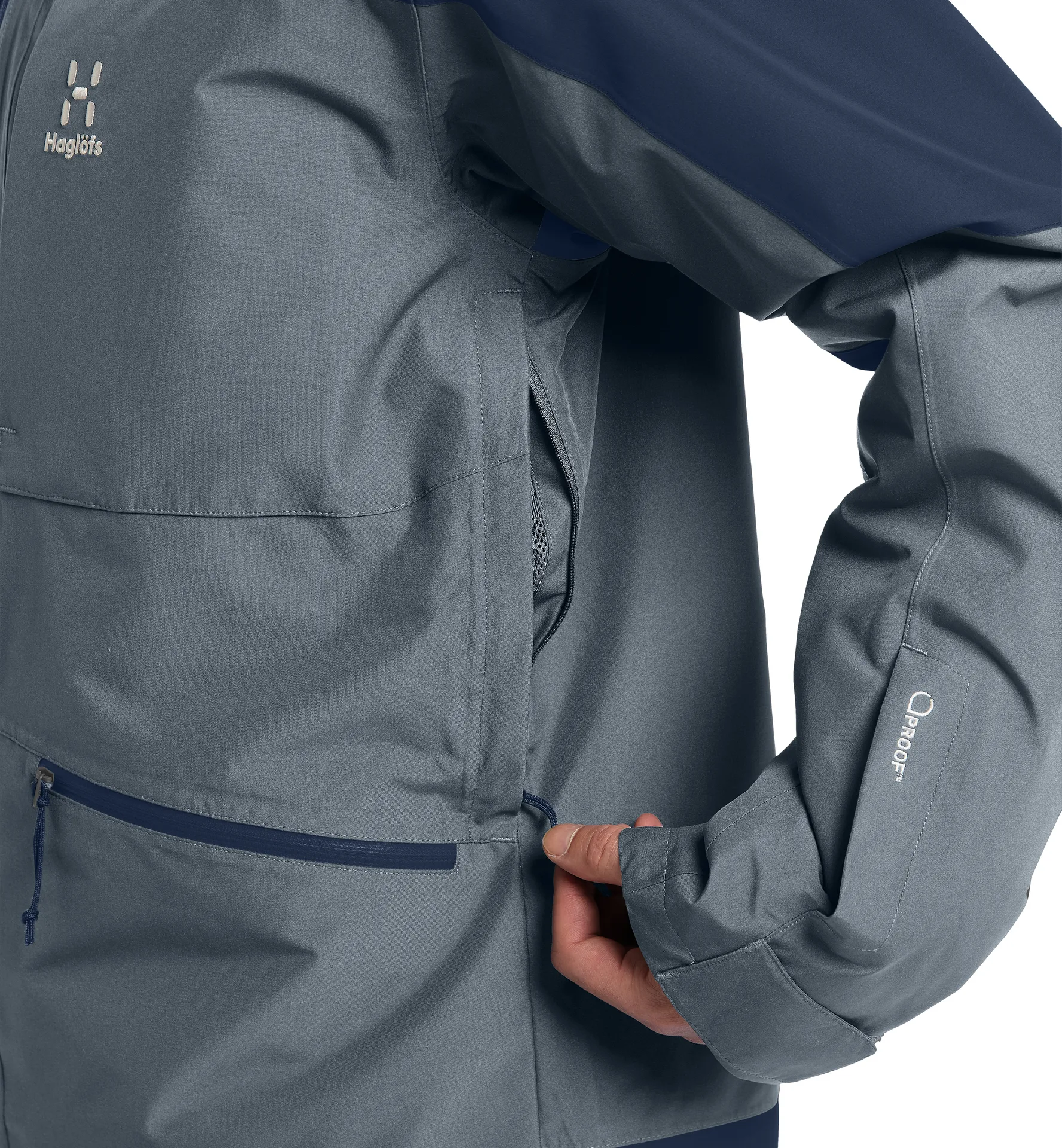 Lumi Insulated Jacket Men Steel Blue/Tarn Blue