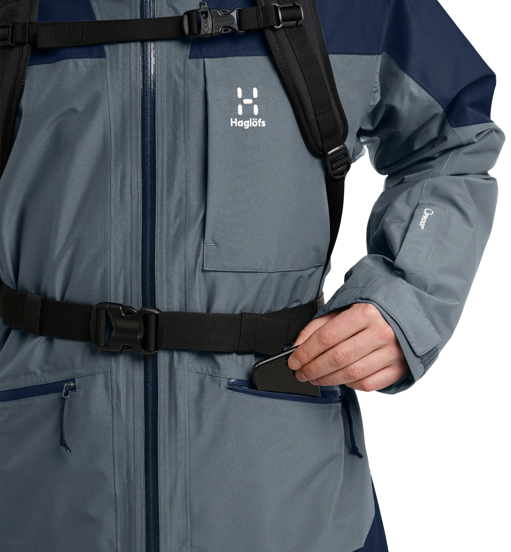 Lumi Insulated Jacket Men Steel Blue/Tarn Blue