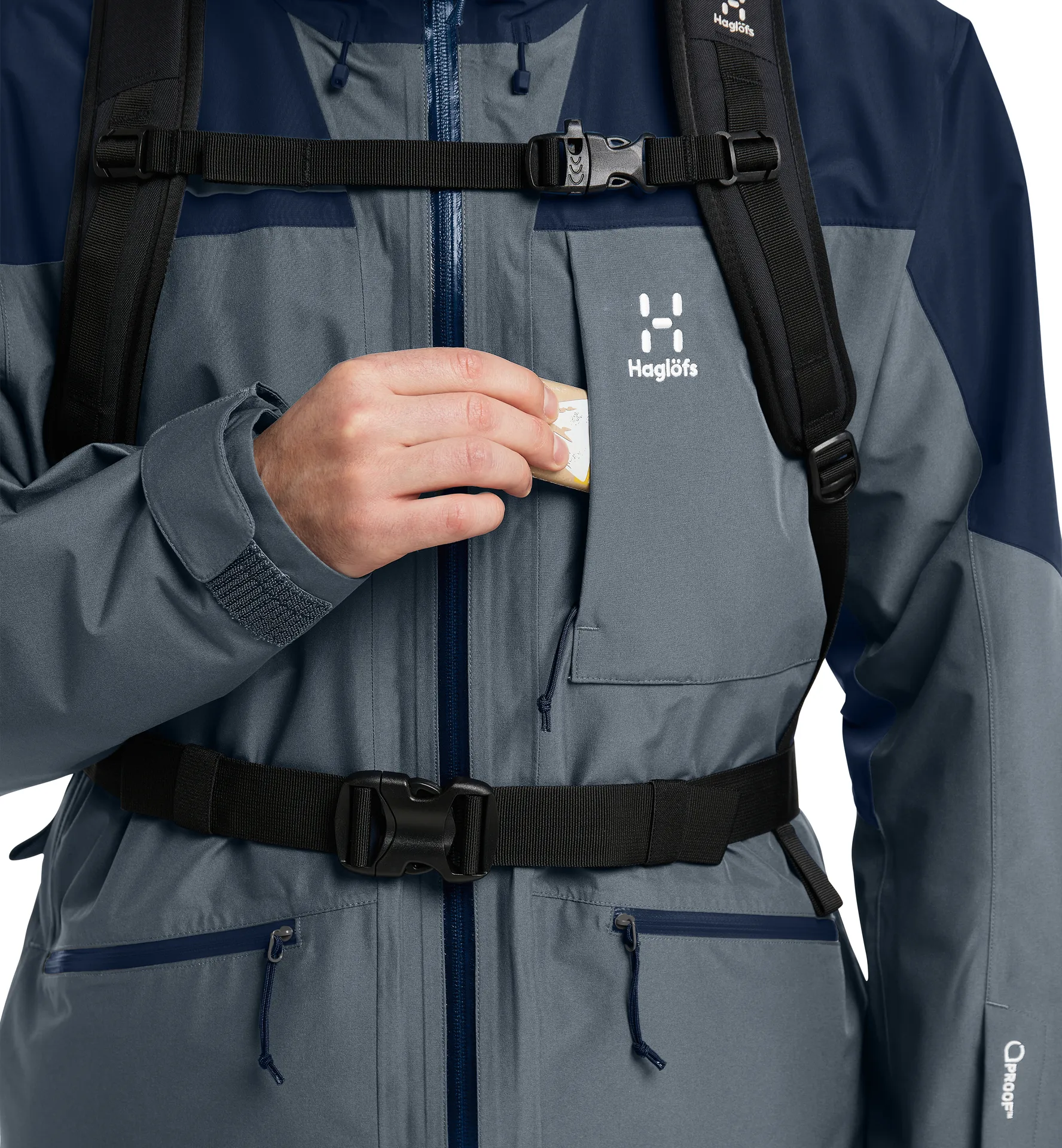 Lumi Insulated Jacket Men Steel Blue/Tarn Blue