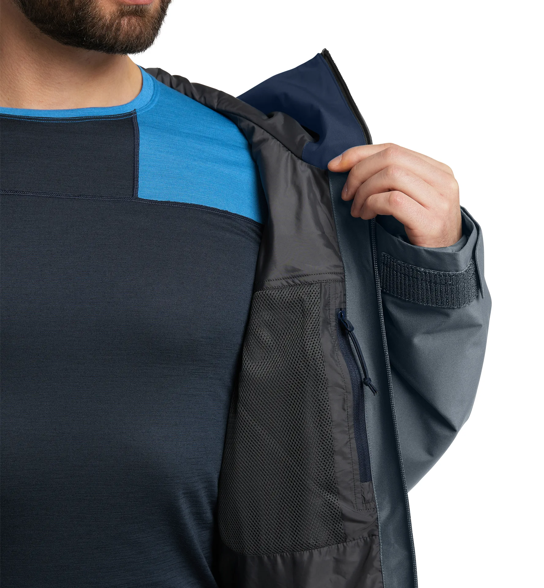 Lumi Insulated Jacket Men Steel Blue/Tarn Blue