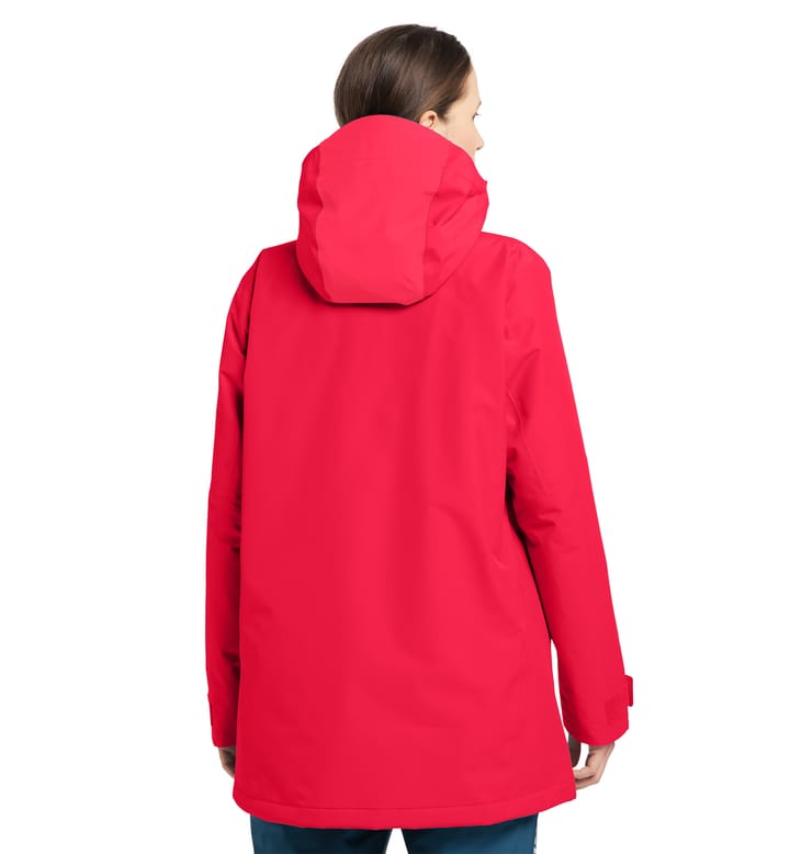 Lumi Insulated Parka Women Scarlet Red