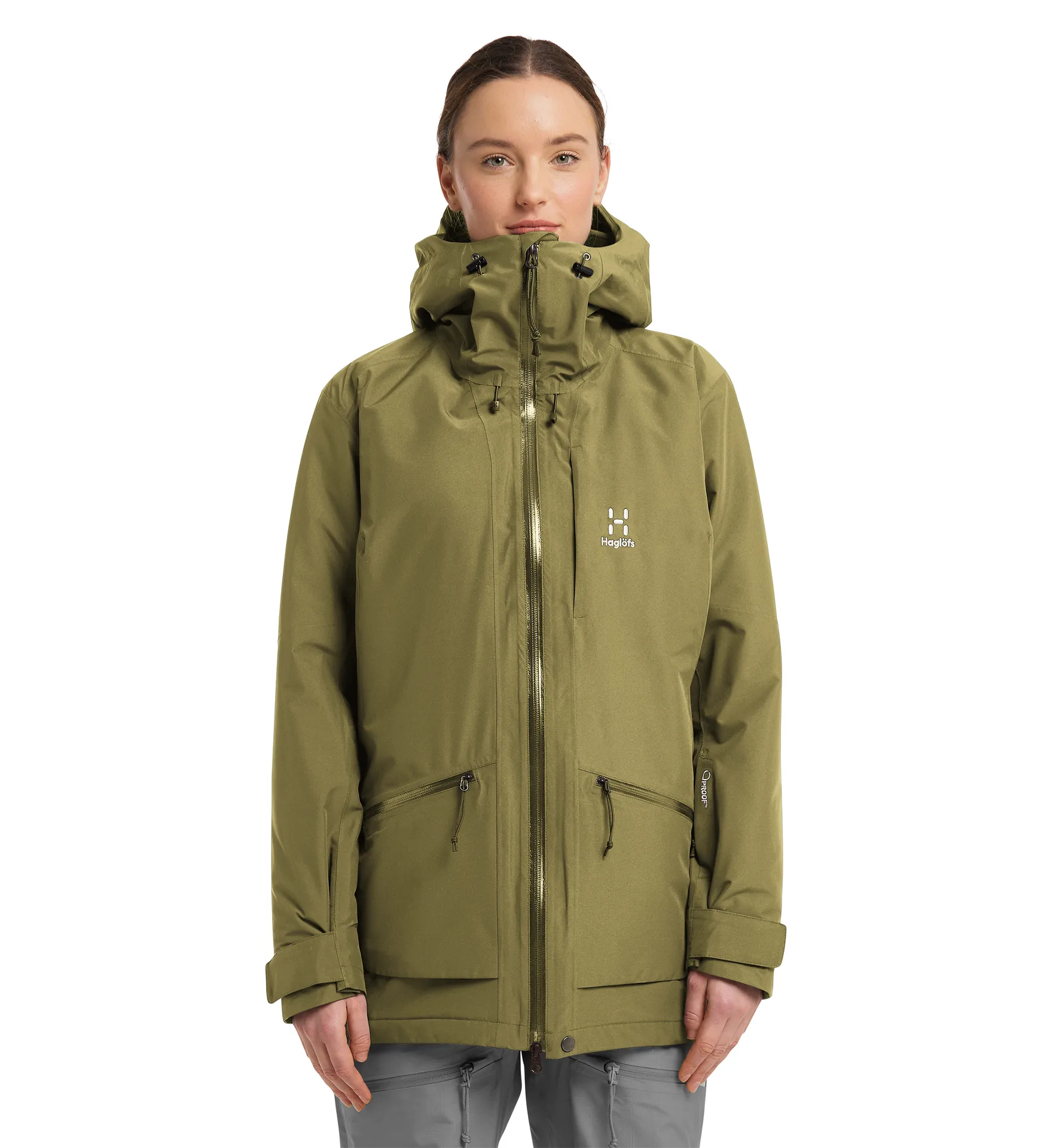 Lumi Insulated Parka Women Olive Green