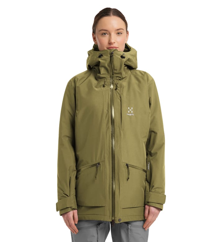 Lumi Insulated Parka Women Olive Green